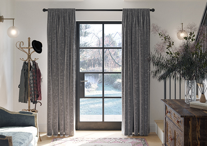 Darwin, Charcoal - Made to Measure Curtains - Image 3